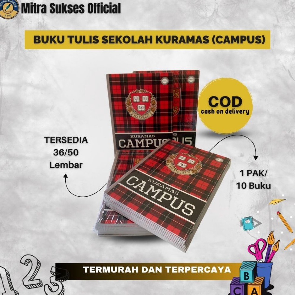 

KODE VS8L7 Buku Tulis Campus 36 lembar 1 pack 1 pcs