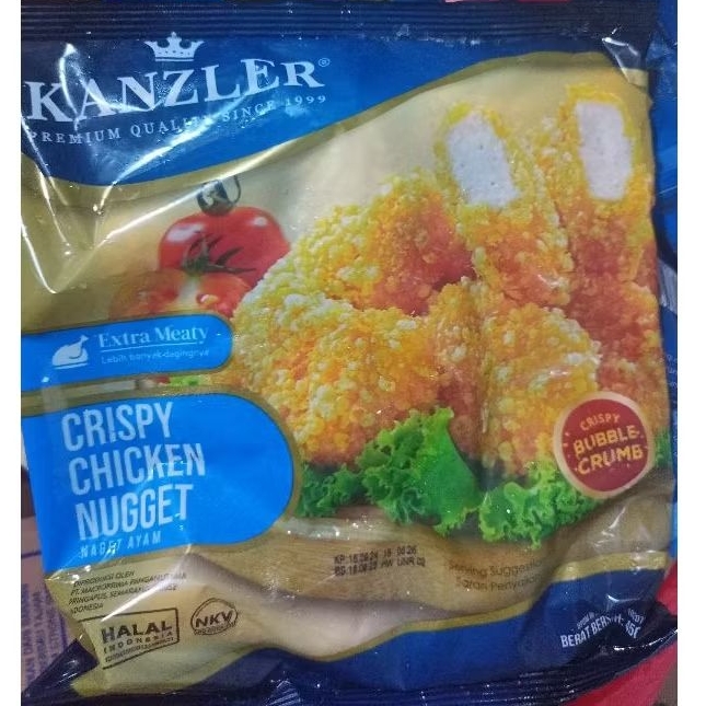 

Nugget kanzler crispy bubble crumb 450 gram