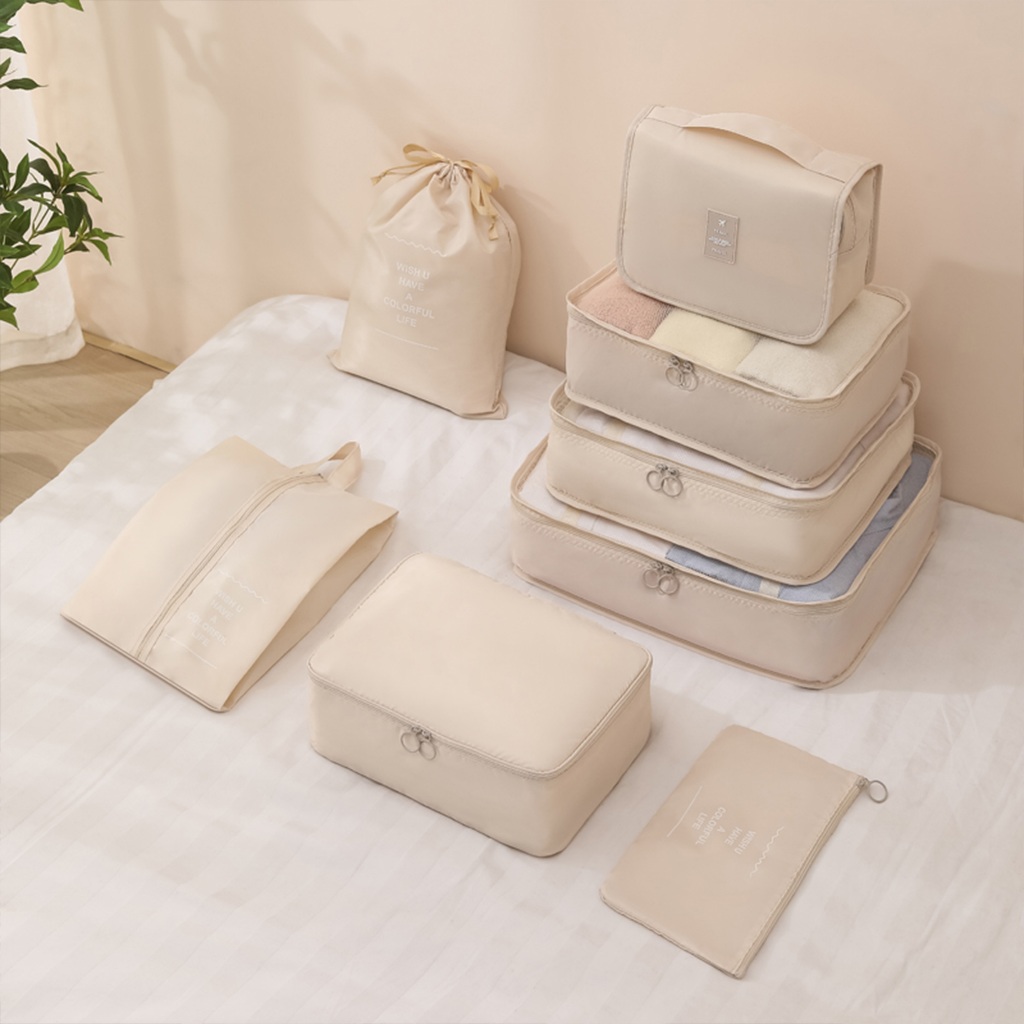 Tas Travel Mini 7 in 1 Organizer Storage Bag Luggage Bag Tas Dalam Koper
