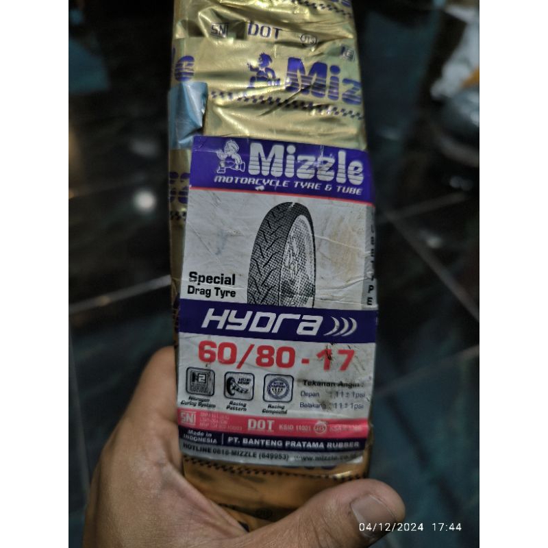 BAN LUAR BL MIZZLE HYDRA DRAG race TYRE 60/80*17 RING 17 TUBE TYPE