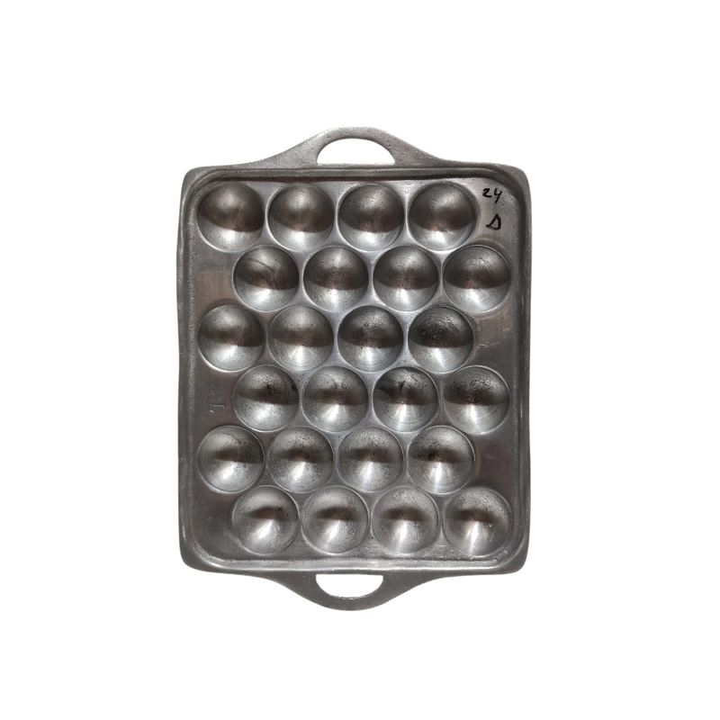 CETAKAN TAKOYAKI 24 LUBANG/TAKOYAKI TELUR ANTI LENGKET/ CETAKAN TAKOYAKI TELUR