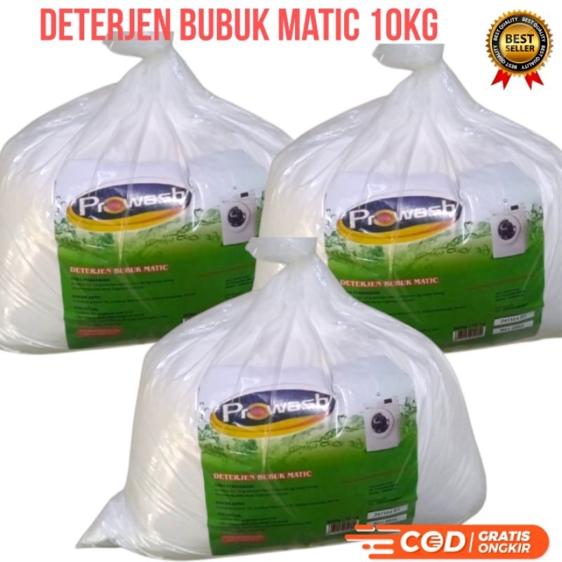 Prowash Deterjen Bubuk Matic / Deterjen Mesin Cuci Prowash 10 KG