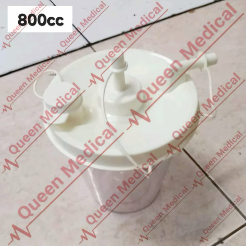 Botol + Tutup Devilbiss Suction VacuAide 7305