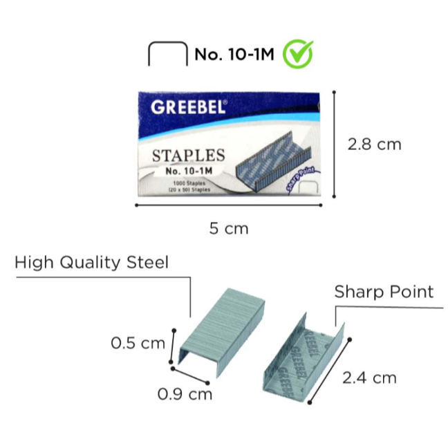 

TBMO Ecer Refill Staples Greebel NO. 10-1M
