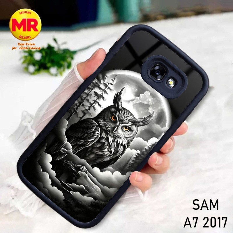 Casing Samsung A7 2017 Terbaru [ OWL ] Case Hp Samsung A7 2017 Hardcase Softcase Glossy