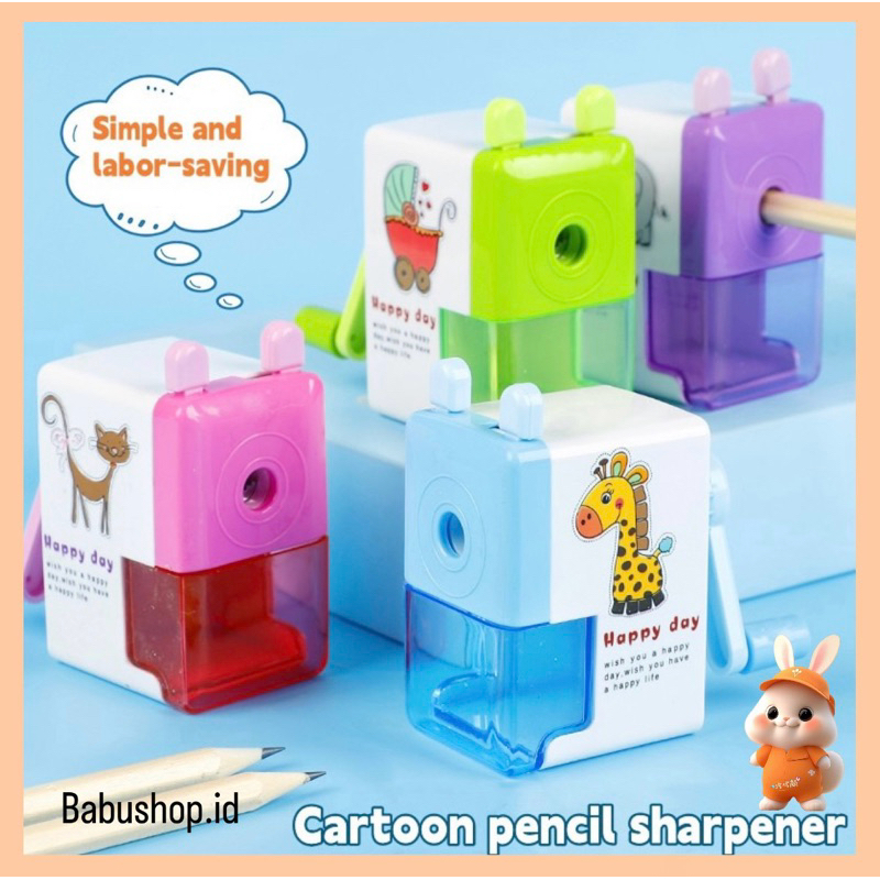 

BBS Rautan Putar Mini / Serutan Meja Karakter / Rautan PutarPensil Rotary Perncil Sharpener untuk Sekolah Kantor