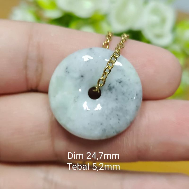 Giok Donat Sertifikat Type A Jade Asli