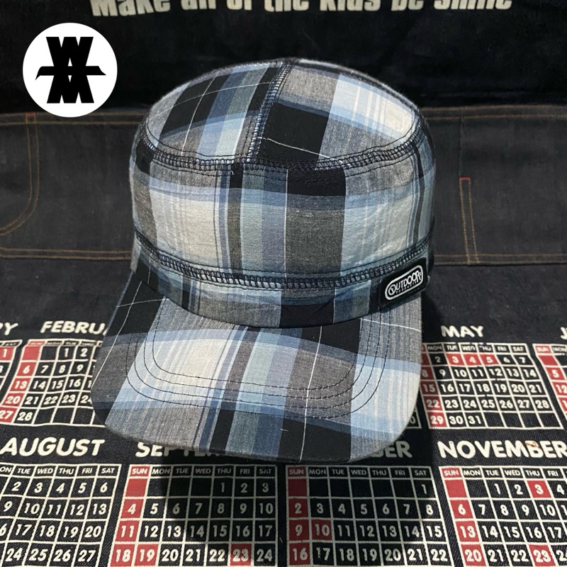 Outdoor Product Plaid Patrol Cap Biru OSFA