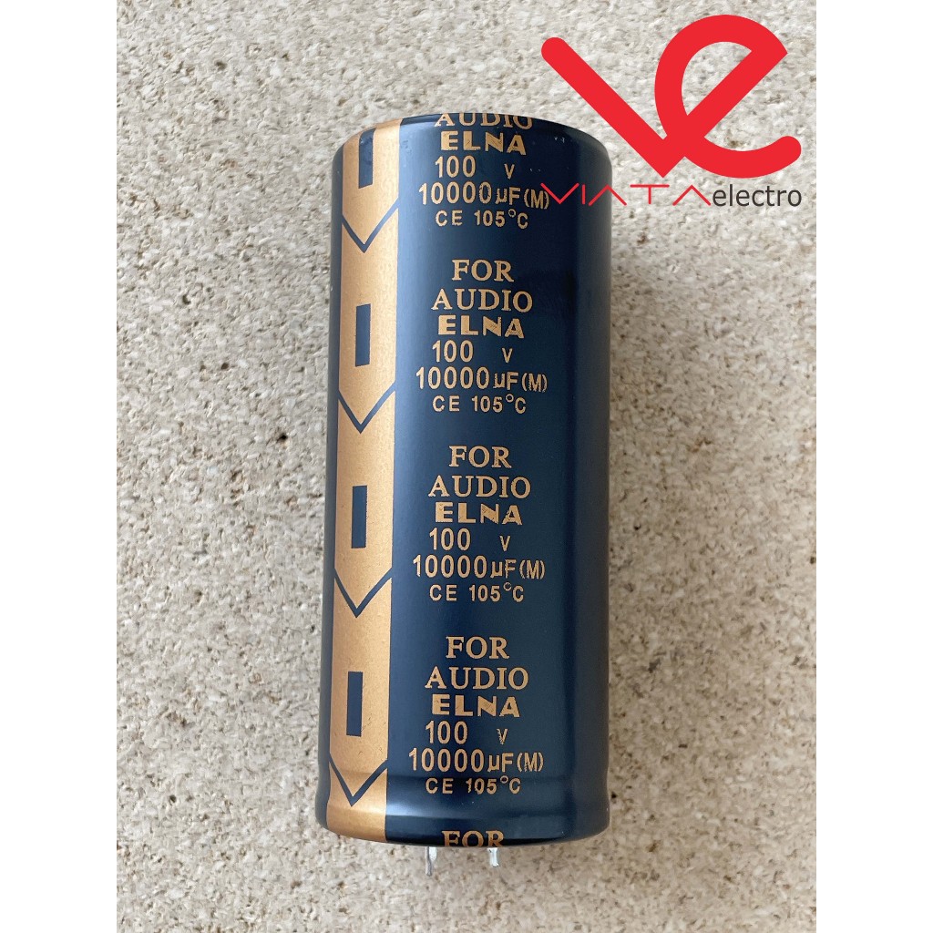 KAPASITOR ELCO 10000UF 100V ELNA ORIGINAL CAPACITOR ELKO MERK ELNA KAPASITOR 10.000UF 100 V ups