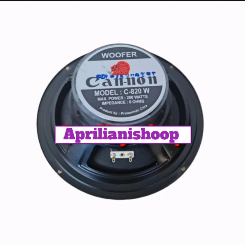 subwoofer canon 8 inch 200 watt