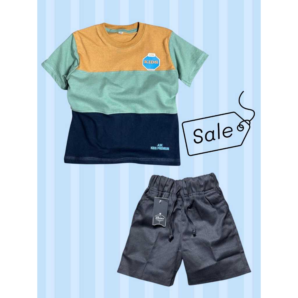 Setelan Anak laki Laki Umur 1-12 Tahun Baju Setelan Anak Pakaian Anak Kekinian