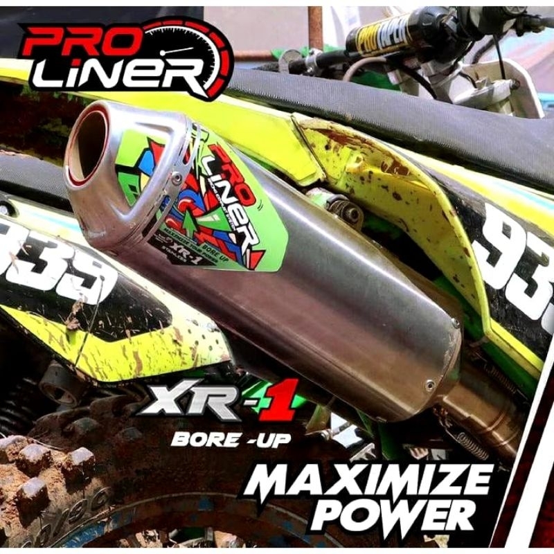 KNALPOT PRO LINER PROLINER XR-1 BORE UP KLX150 CRF150L D-TRACKER WR155