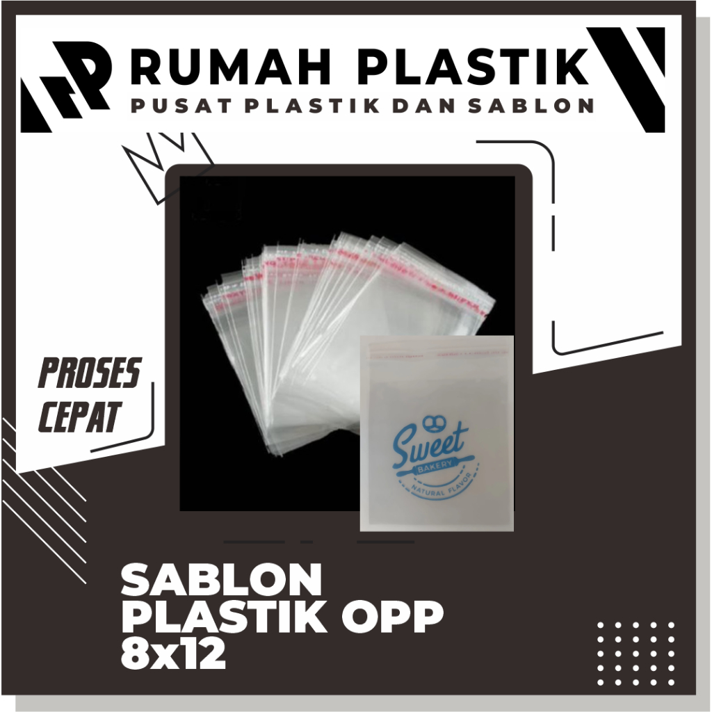 Sablon plastik opp 8 x 12