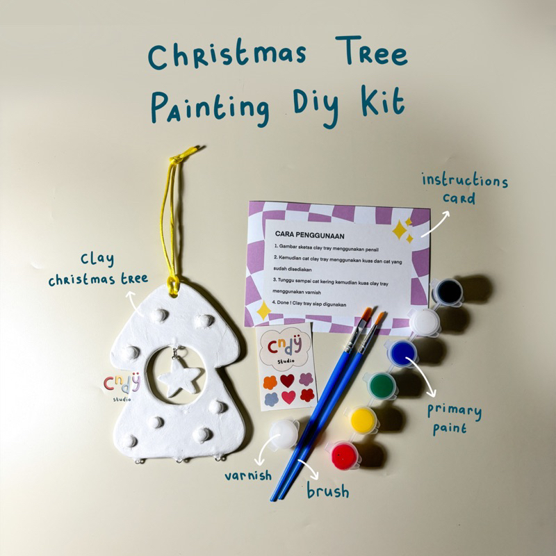 

Chrismas Tree Painting DIY Kit/ Mewarnai Pohon Natal