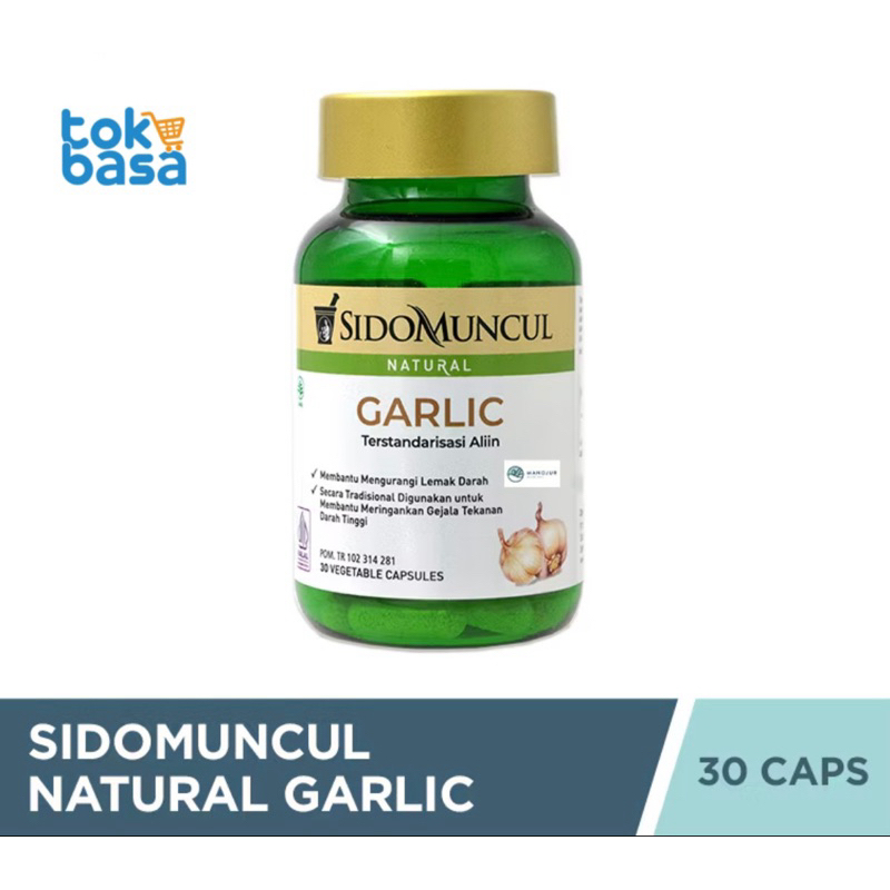 SidoMuncul Garlic Kapsul 30's - SidoMuncul Garlic - Ekstrak Bawang Putih