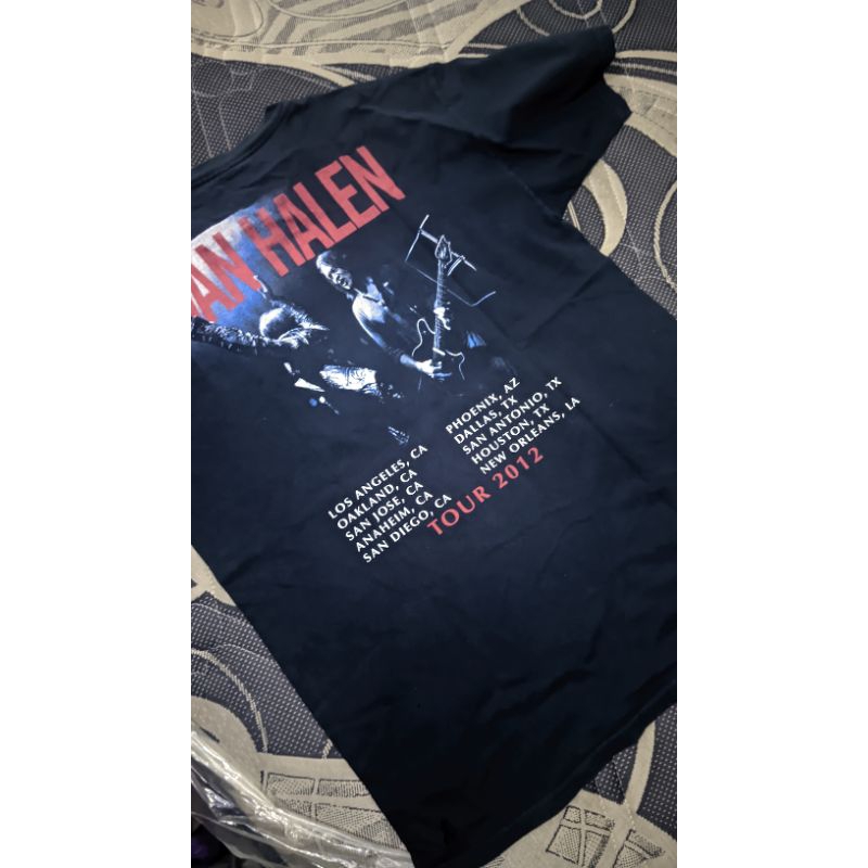 kaos van halen tour shirt 2012