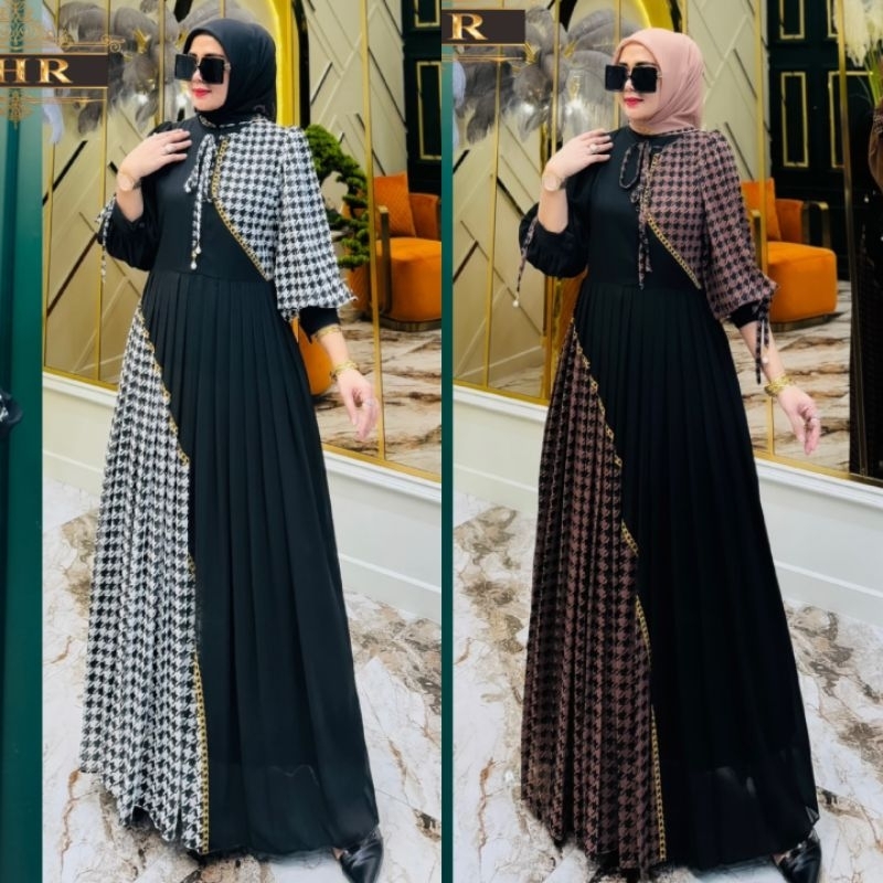 *NEW SHR ORI* READY MAXI DRESS AIR TERJUN PENGANTIN RANTAI CERUTY BY SHR ORI HIGH QUALITY
