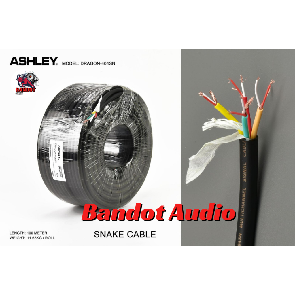 Kabel snake Ashley Dragon 404 SN / Snake cable Dragon 404 SN di jual meteran