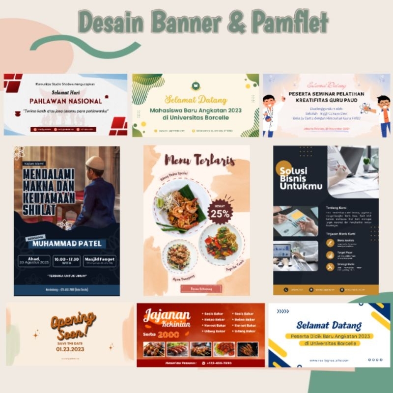 Jasa Desain Banner, Pamflet/Poster