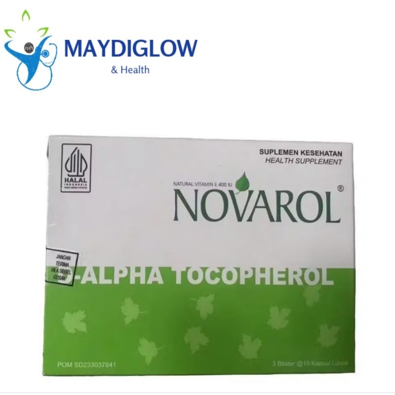 Novarol Natural Vitamin E 400 IU Box isi 30 Capsul