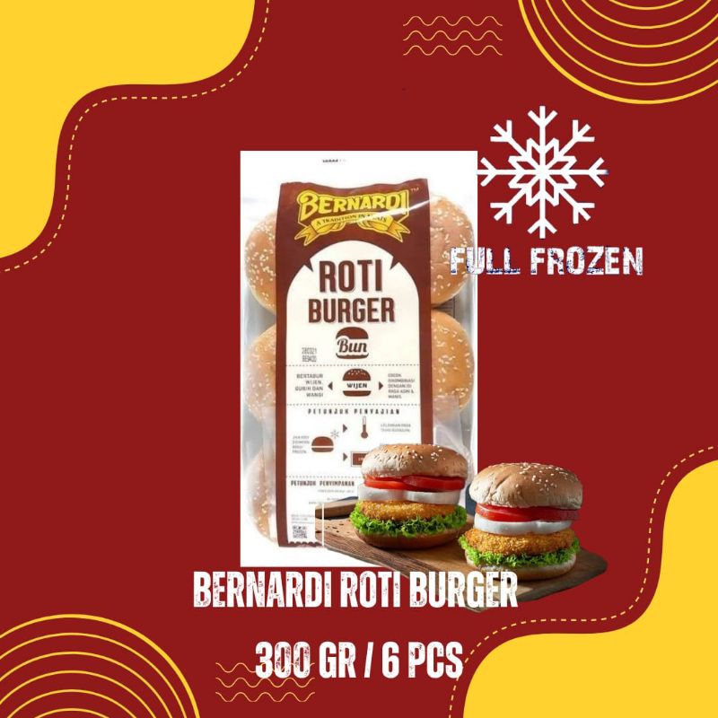 

Bernardi Roti Burger Wijen Full Frozen 300 GR / 6 PCS