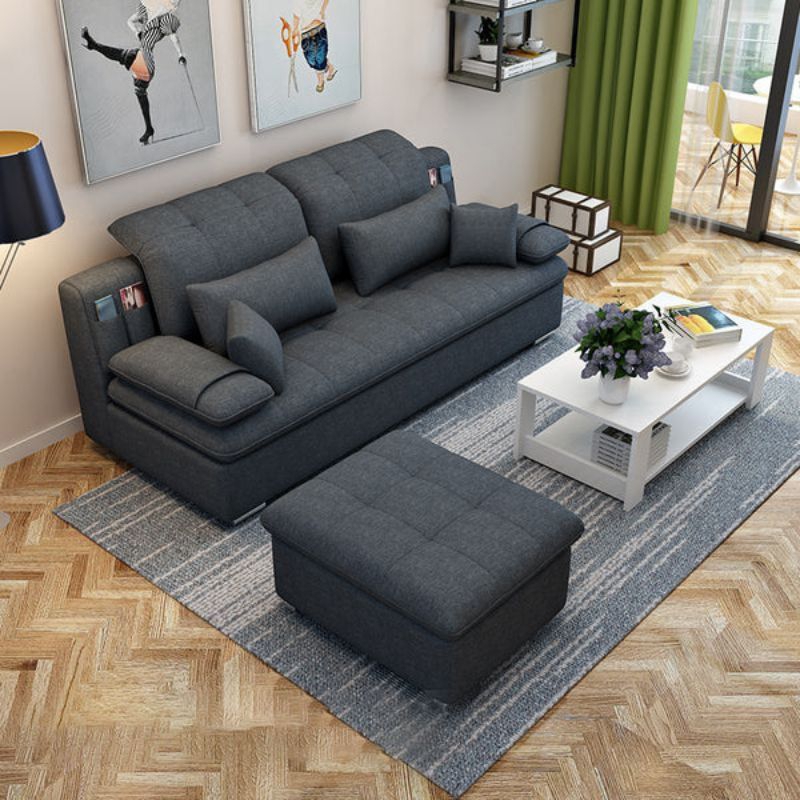 Sofa l shape minimalis set meja