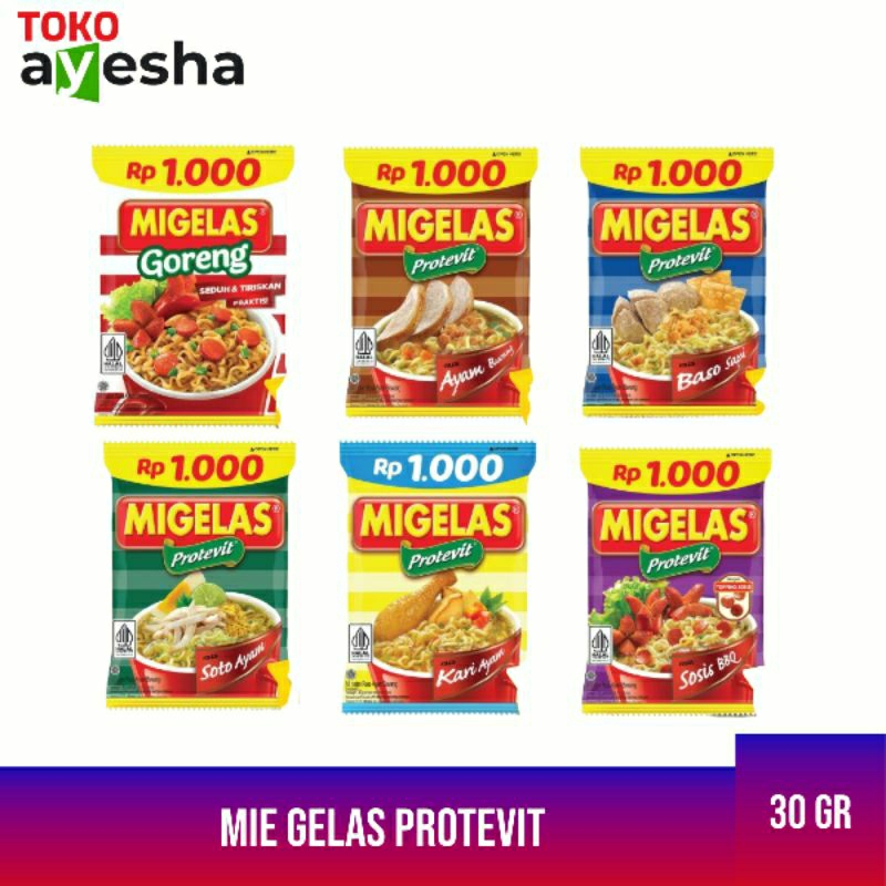 

Mie Gelas Protevit 30 gr - 1 Renceng isi 15 pcs