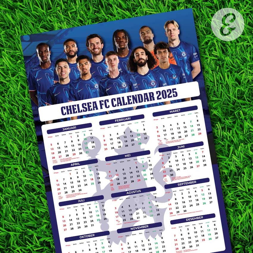 

Kalender Bola 2025 edisi Chelsea FC