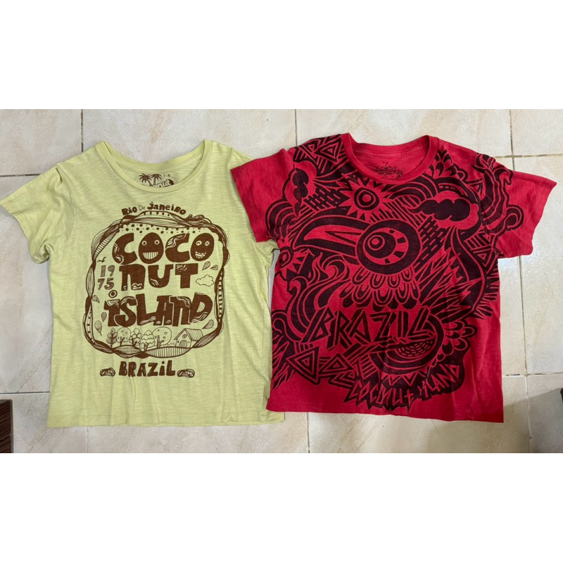 Baju anak laki coconut island 7-8 preloved