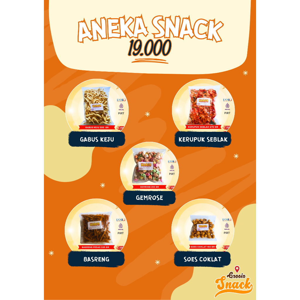 

GROSIR SNACK SERBA 19.000 [HARGA MURAH] PART 1