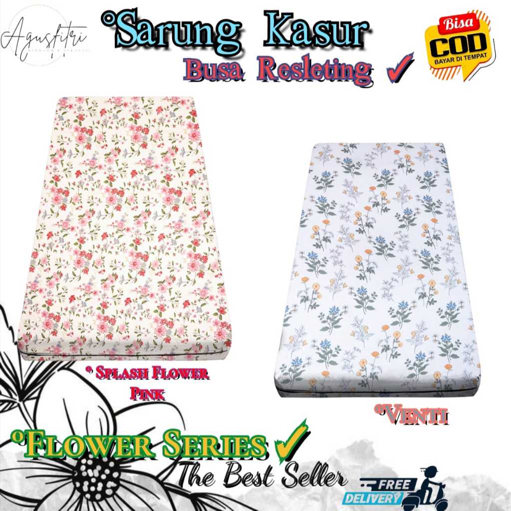 Sarung Kasur Busa Resleting - Sprei Resleting 80x200 90x200 100x200 120x200 140x200 160x200 180x200 