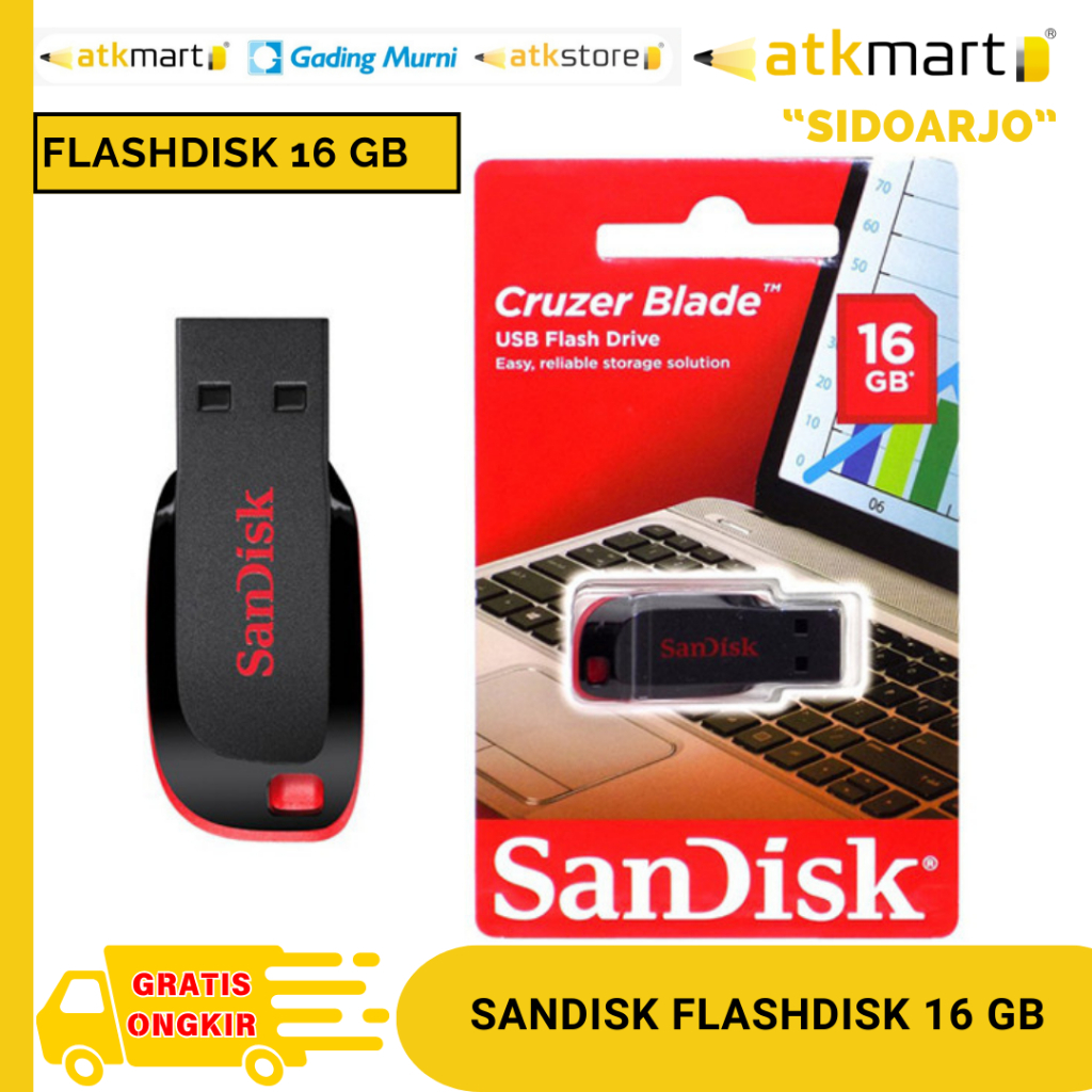 SANDISK FLASHDISK 16GB ORIGINAL