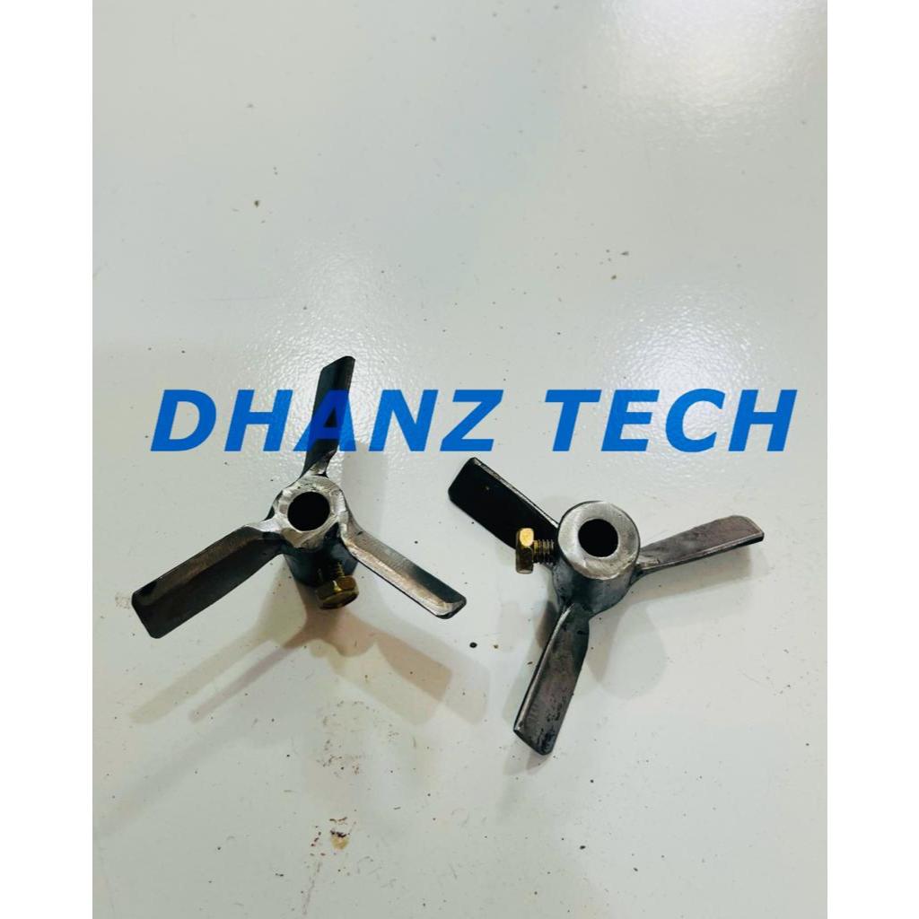 Pisau mesin pelet 3 Daun Pisau luar Gilingan daging No32