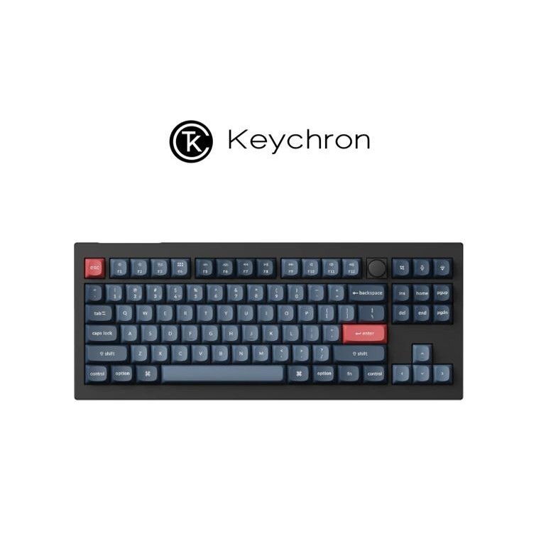 Keychron V3 Max Keyboard Mekanis Wireless RGB - Carbon Black