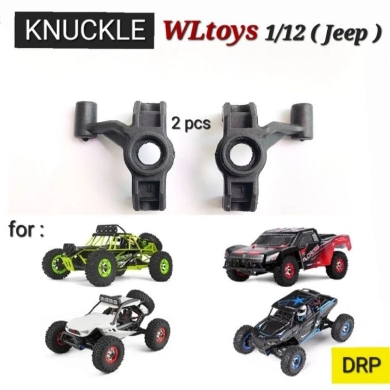 DRP Knuckle Soket Roda Depan WLtoys 12427 12428 12429 Original RC Part