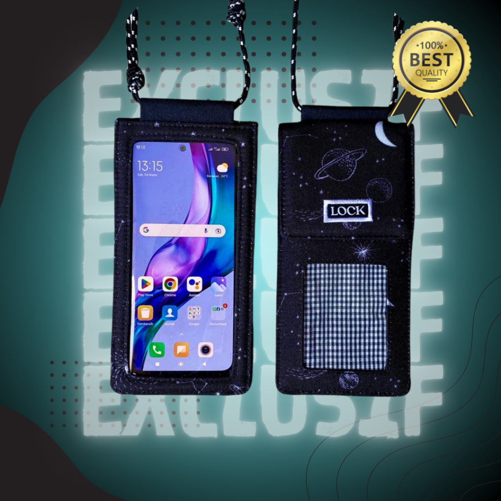 Dompet HP Wanita ID Card Holder dan Uang Selempang Tas HP Wanita Touchscreen Tas Selempang Branded T