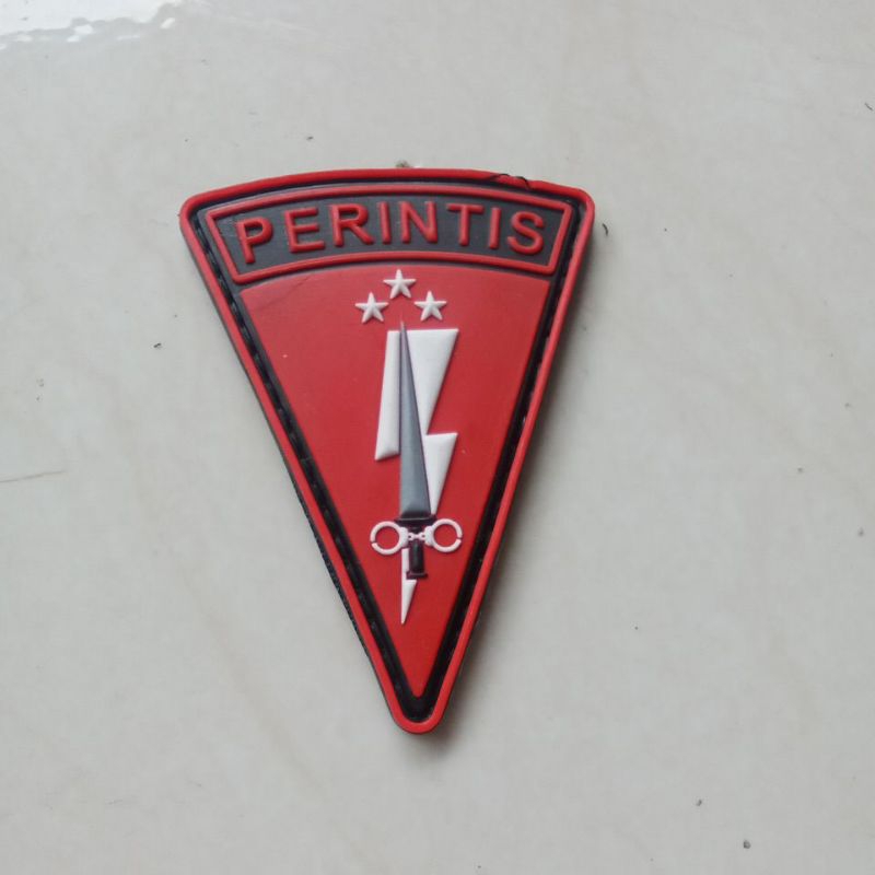 patch rubber 3D logo perintis