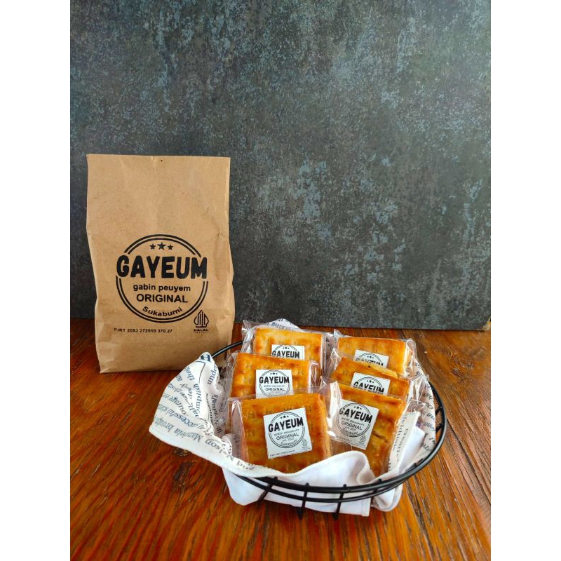 

Gayeum gabin peuyeum [isi 5pcs] Rasa keju/Oleh-oleh khas sukabumi