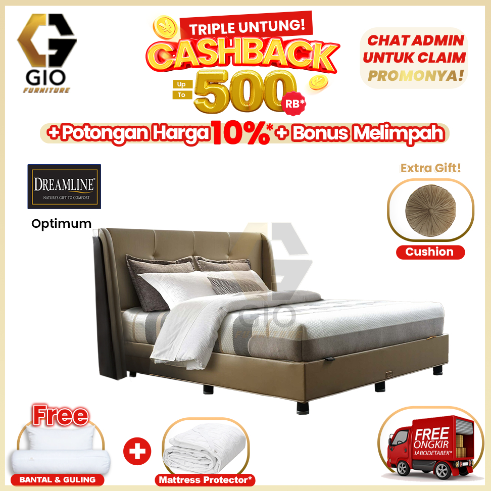 Dreamline Set Kasur Spring Bed Optimum (Fullset)