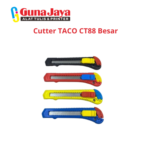 

Cutter TACO CT88 Besar - Cutter TACO CT88 Besar untuk Potong Kertas dan Bahan Lain dengan Presisi