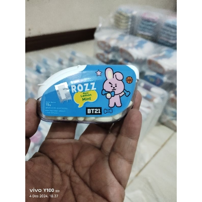 

Permen Frozz x BT 21. Limited edition. 13 gram. Berbagai varian rasa. Bebas Gula