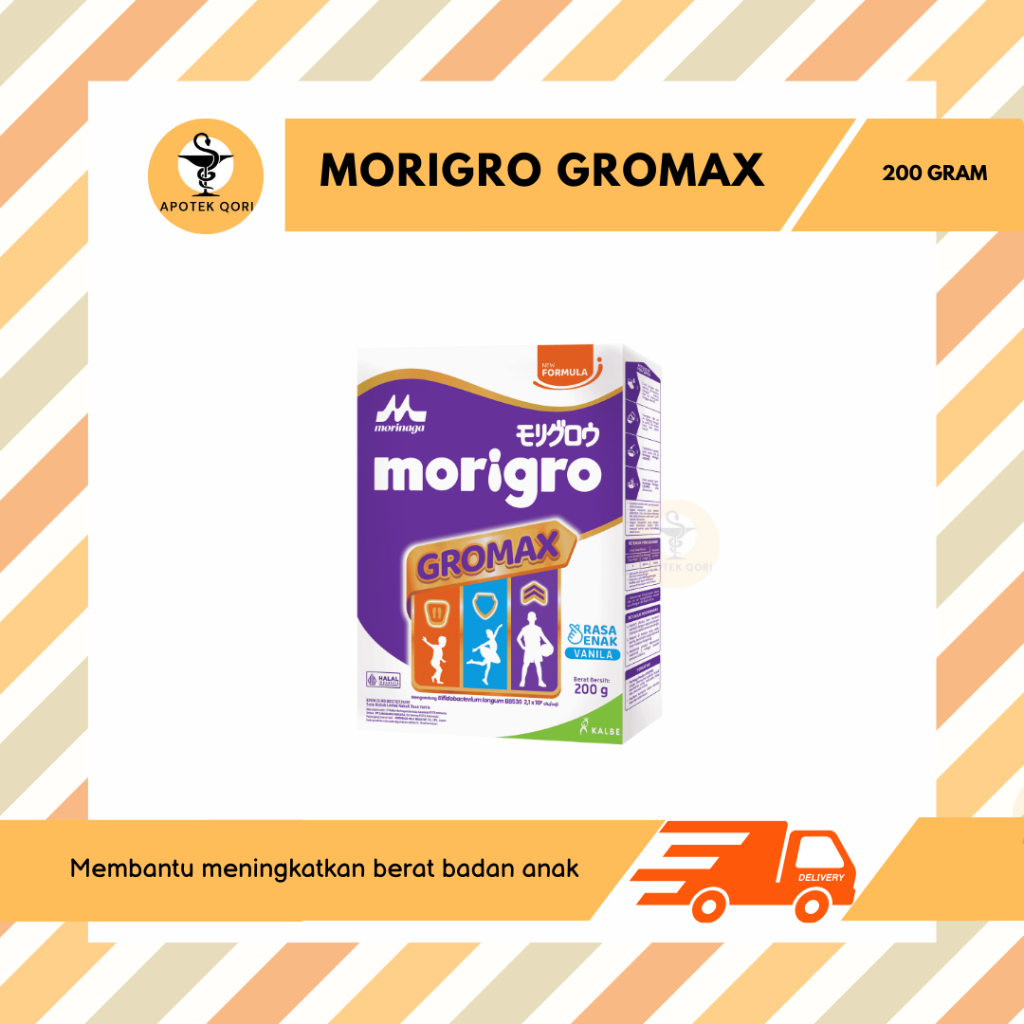 

MORIGRO GROMAX RASA VANILA 200 GRAM/TUMBUH KEMBANG ANAK/MENINGKATKAN BERAT BADAN