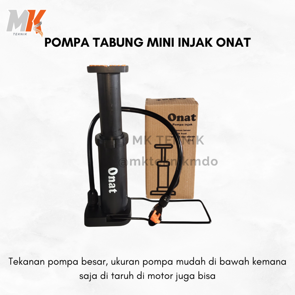Pompa Tabung Mini Injak Onat / Pompa Sepeda Pompa Motor