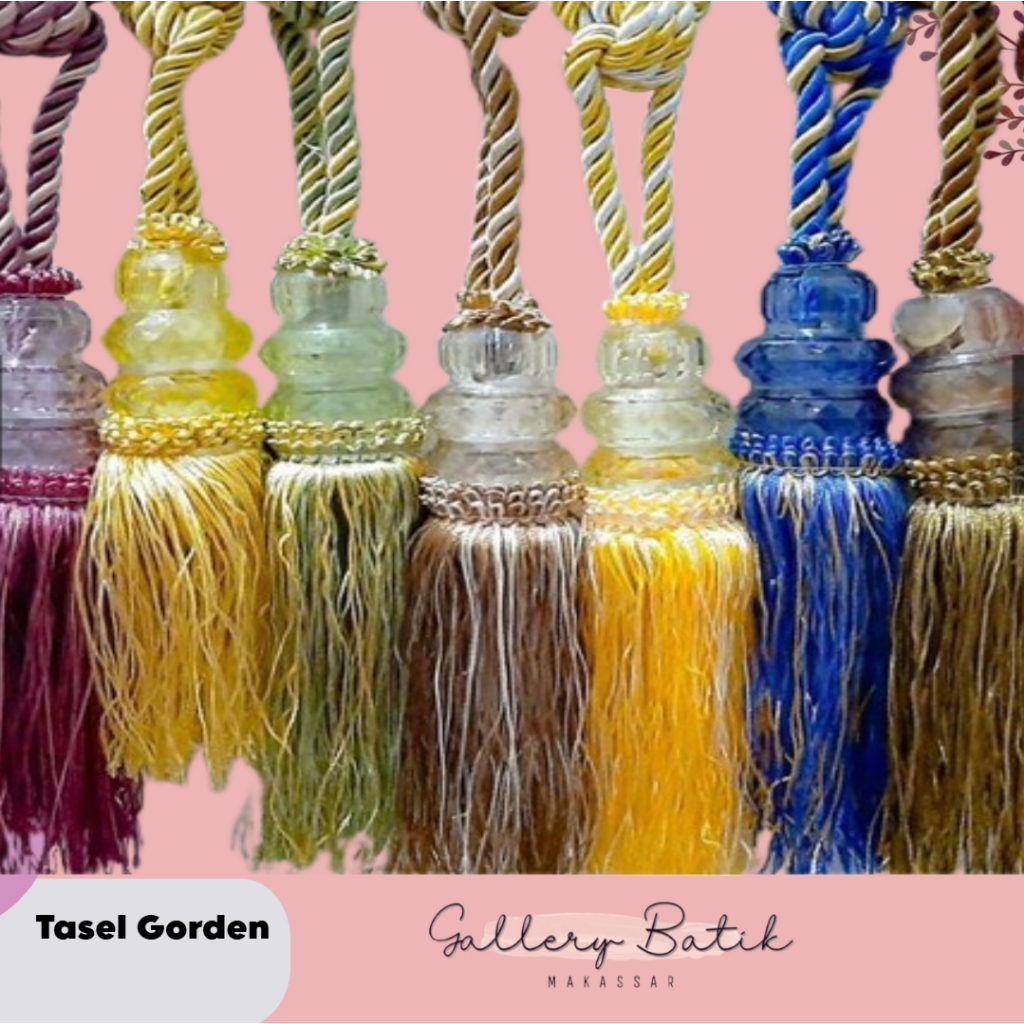 TASSEL GORDEN KRISTAL PENGIKAT GORDEN / PENGAIT GORDEN [Gallery Batik Makassar]