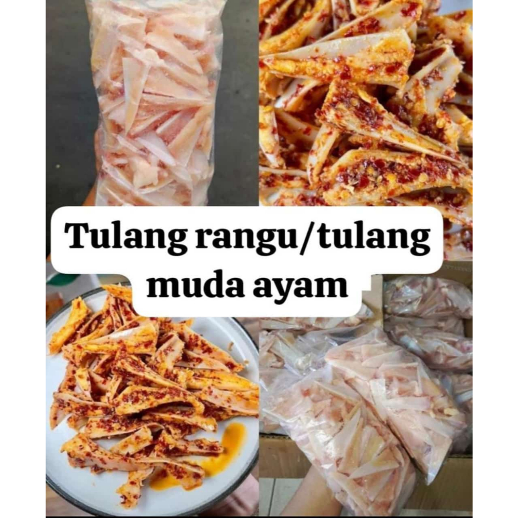 

TULANG MUDA AYAM SEGAR/TULANG RANGU DARI AYAM FROZEN KG