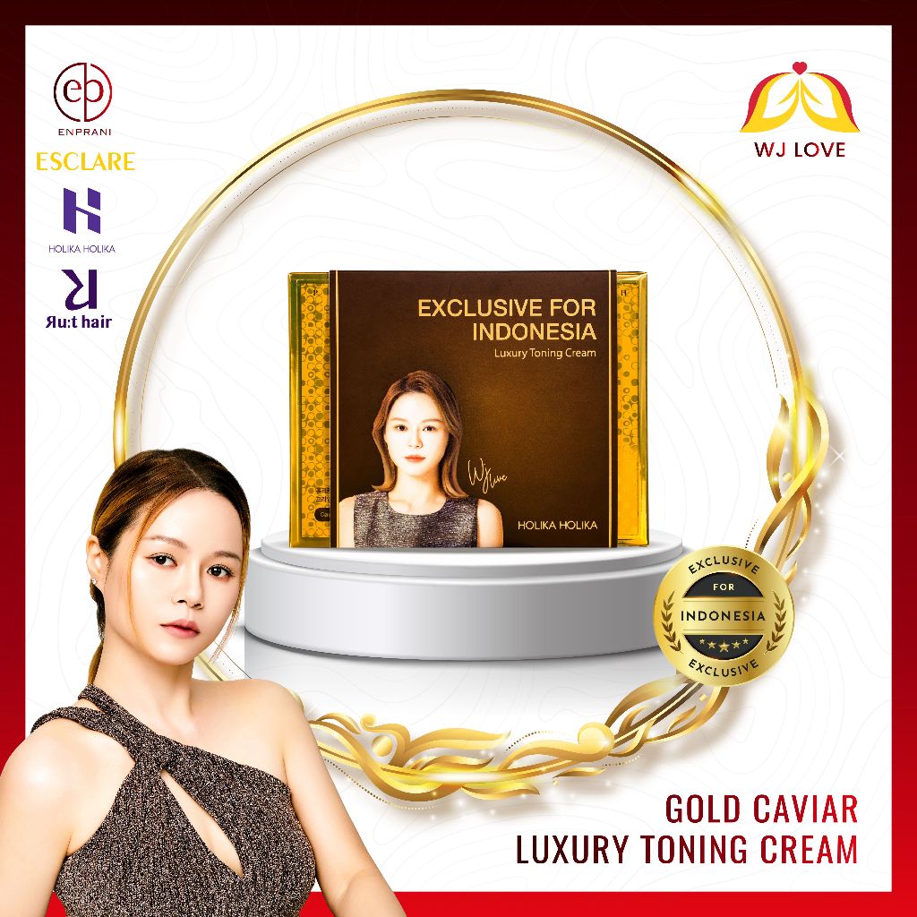 [Holika Holika] Prime Youth Gold Caviar Luxury Toning Cream Perawatan Vitamin Wajah