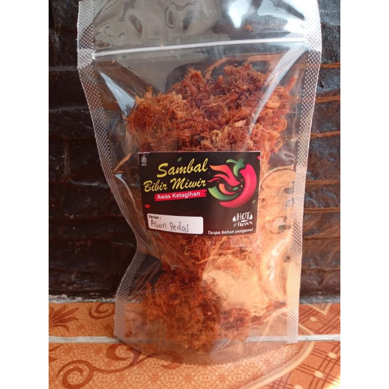 

abon ayam pedas manis kemasan pouch