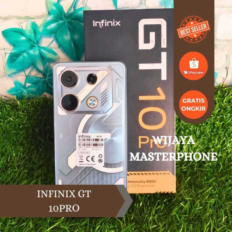 infinix gt 10 pro 5G Ram 8GB Internal 256GB HP Second Seken Bekas Fullset [murah] hp murah