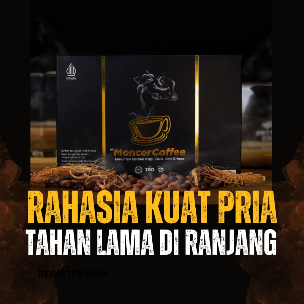 

Moceerr Coffee Original Kopi Stamina Pria Kuat Tahan Lama Aman Gak Bikin Pusing BPOM 1 Box 8 Sachet