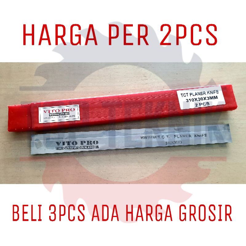 Pisau planer TCT VITO PRO 310 X 30 X 3mm - Pisau Pasah / serut / ketam kayu